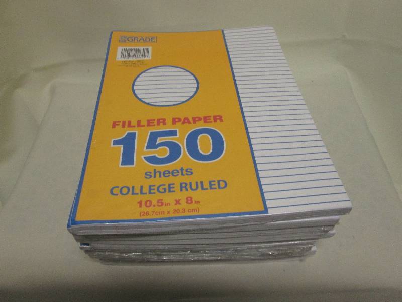 lot 331 image: Lot of 10 pkgs Filler Paper College...