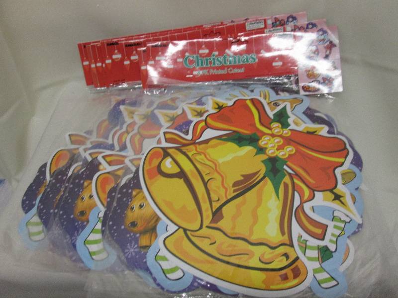 lot 347 image: Lot of 8 Christmas cutouts 4pkg...