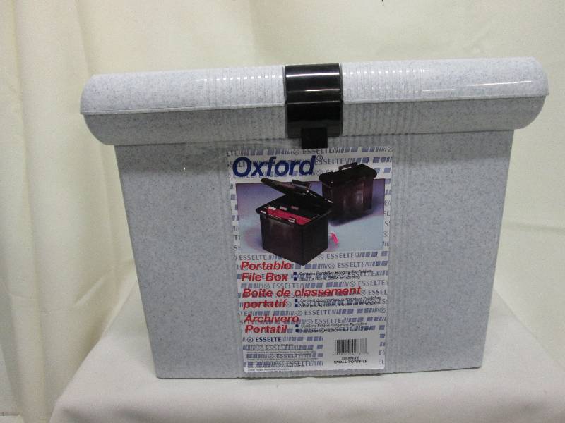 lot 363 image: Oxford Portable File Box...