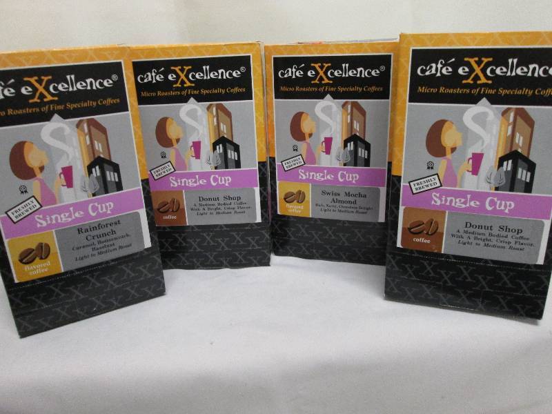 lot 376 image: 4 pk single cup cafe Excellence po...