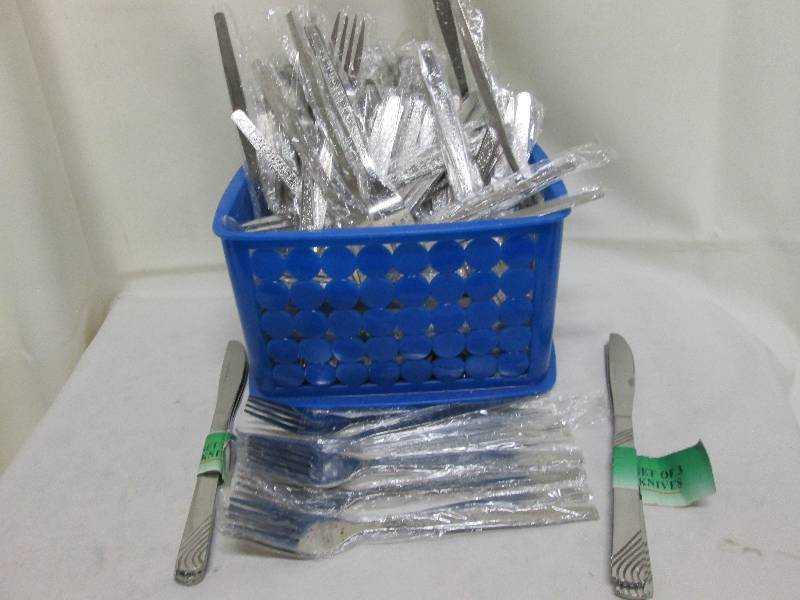 lot 45 image: Extra large lot metal forks with a ...