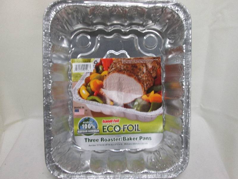 lot 71 image: 4 pk of 3pk aluminum roasterbaker...