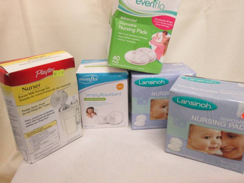 lot 88 image: 4 pkg assorted nursing pads, breast...