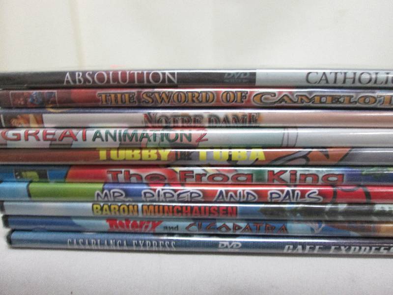 lot 139 image: Lot of 10 assorted unopened DVDs...