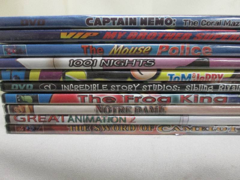 lot 142 image: Lot of 10 assorted unopened DVDs...