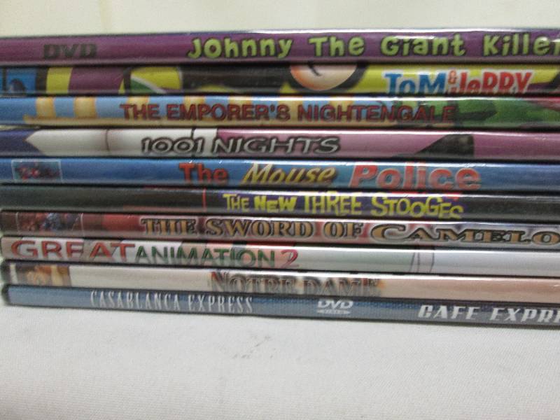lot 143 image: Lot of 10 assorted unopened DVDs...