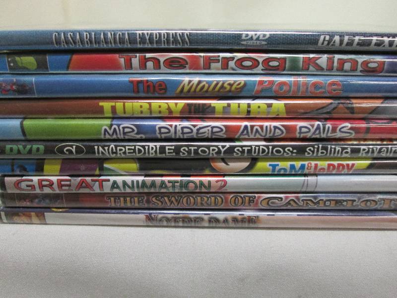 lot 144 image: Lot of 10 assorted unopened DVDs...