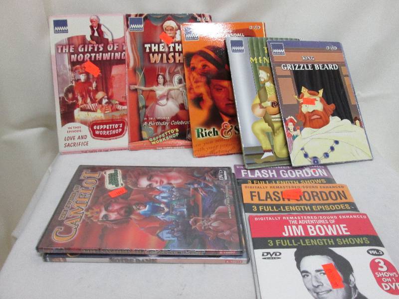 lot 151 image: Lot of 10 assorted unopened DVDs...