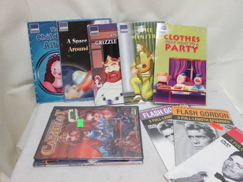 lot 152 image: Lot of 10 assorted unopened DVDs...