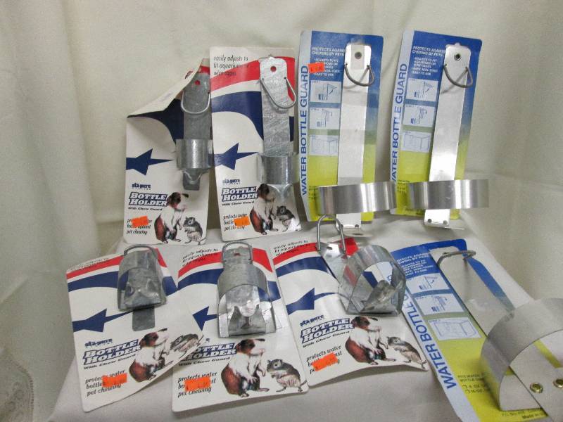 lot 204 image: Lot of 8 assorted pet water bottle ...