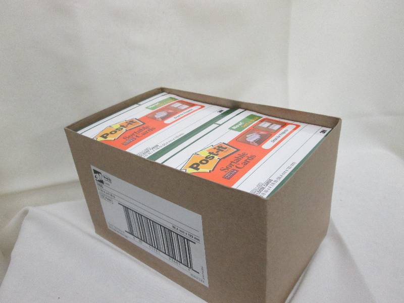 lot 240 image: 12pk of Post-It Sortable Cards 80p...