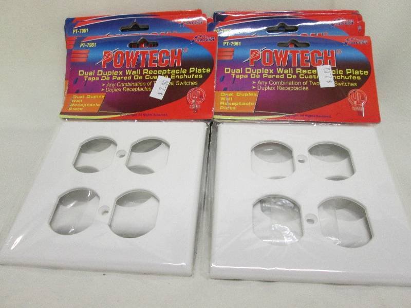 lot 256 image: Lot of 10 dual duplex wall receptac...