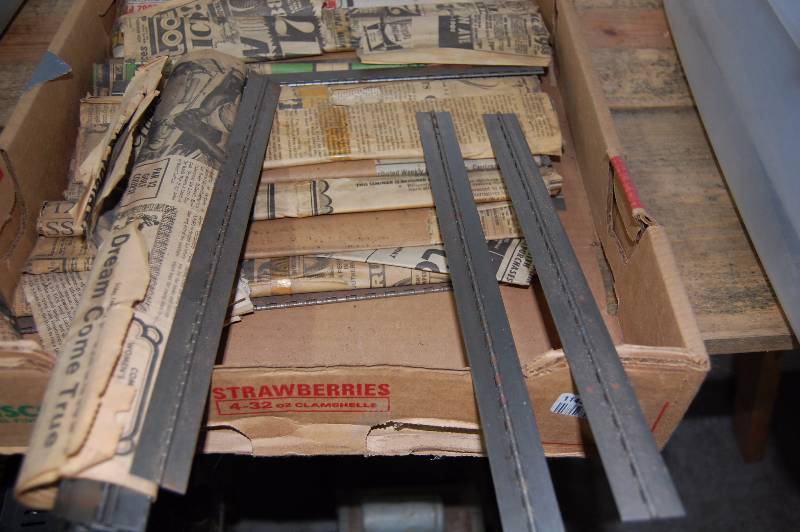 lot 31 image: Box of Hinges and a Phone Junction Box