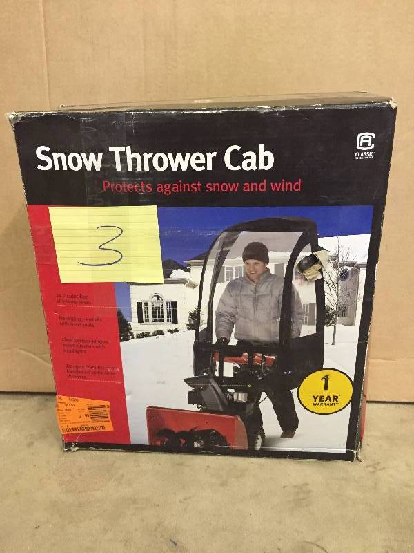 lot 3 image: Snow Thrower Cab
