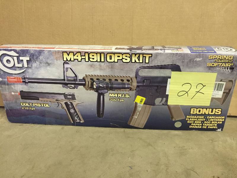 lot 27 image: Colt M4-I911 Ops Kit Air Soft Gun