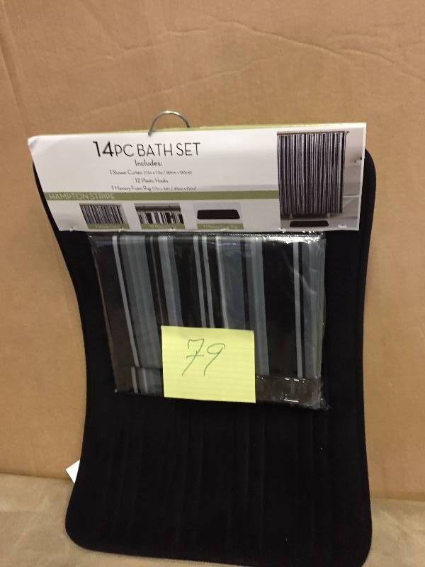 lot 79 image: 14 PC Bath Set New