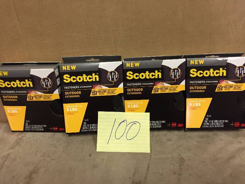 lot 100 image: Lot of Scotch Velcro
