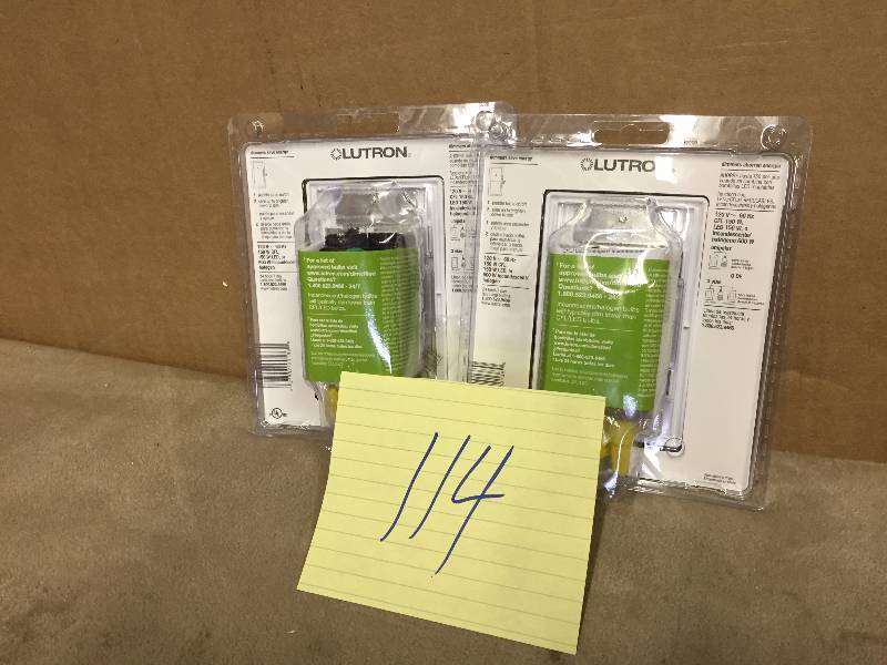 lot 114 image: Lot of 2 Light Dimmers New