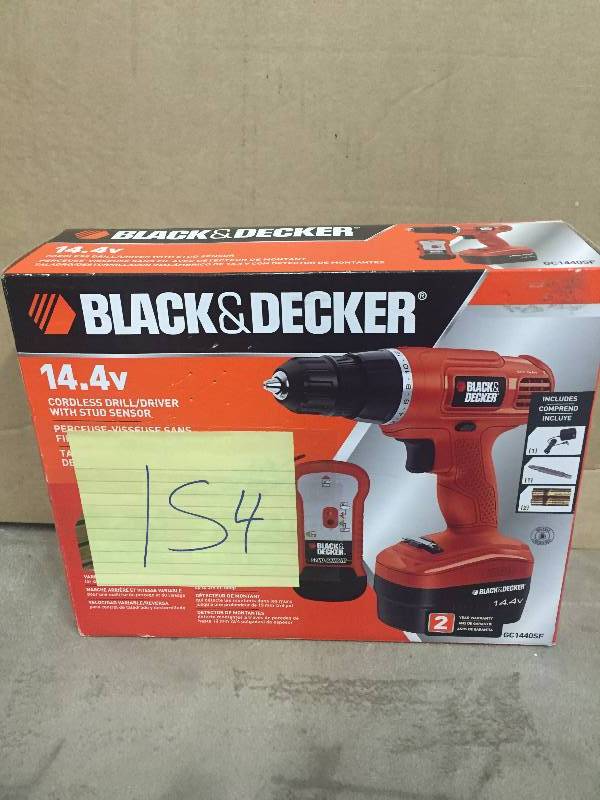lot 154 image: Black & Decker Drill GC1440SF New