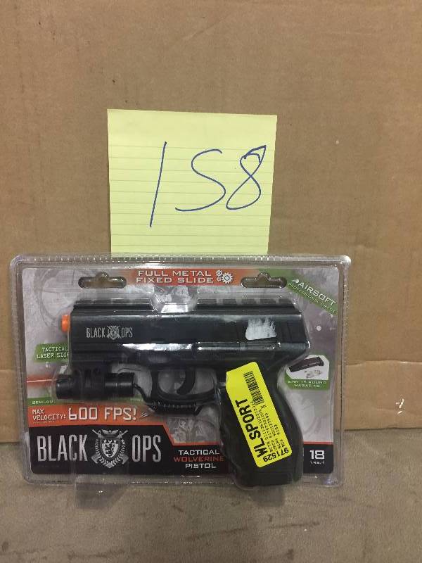 lot 158 image: Black Ops Tactical Pistol
