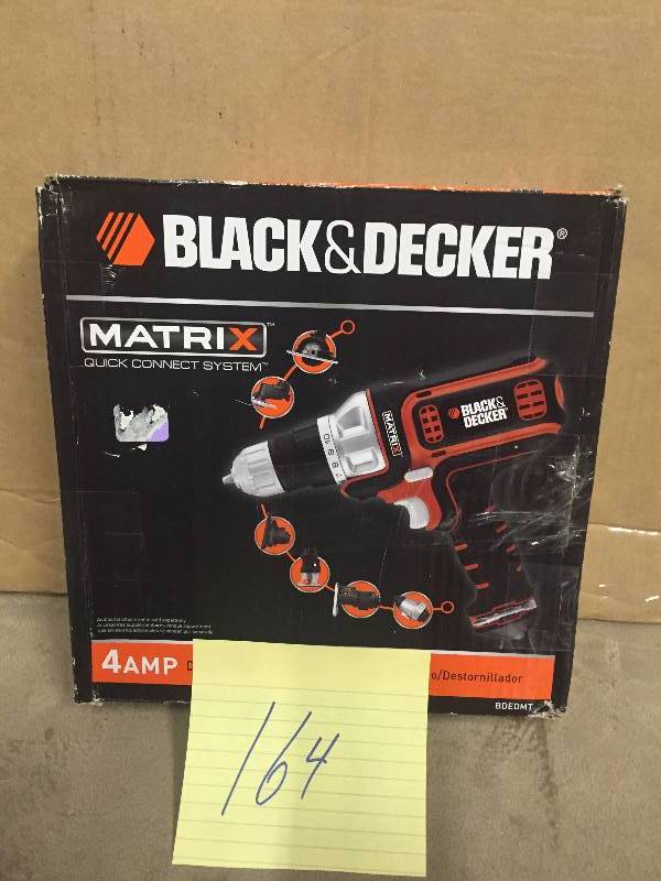 lot 164 image: Black & Decker BDEDMT Matrix AC DrillDriver New