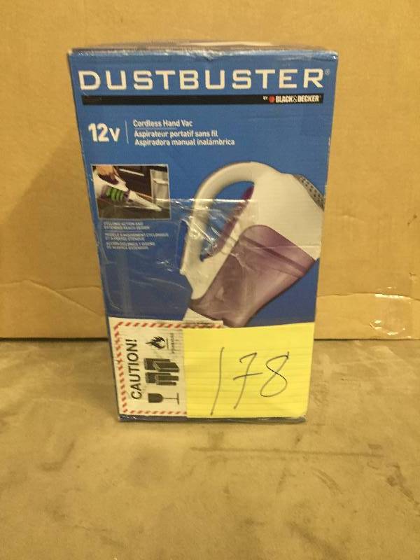 lot 178 image: Dustbuster Black and Decker