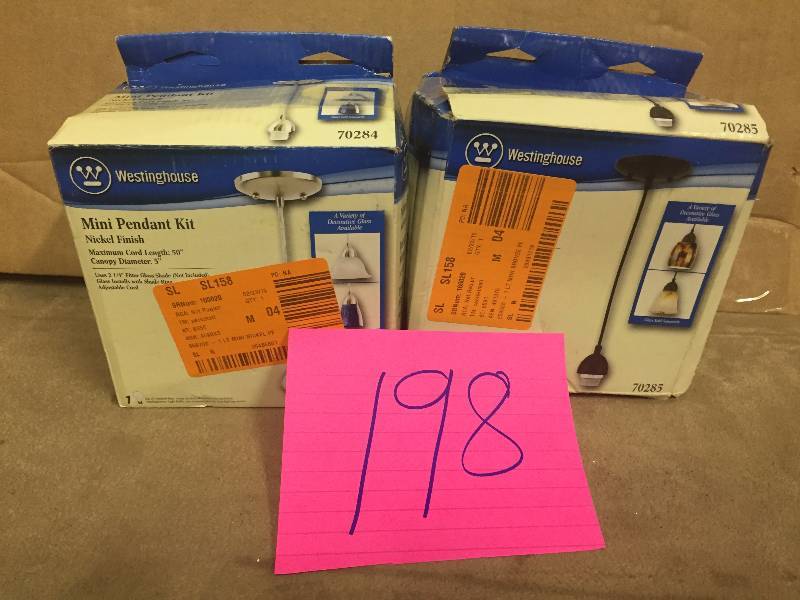 lot 198 image: Lot of 2 Mini Pendant Kits