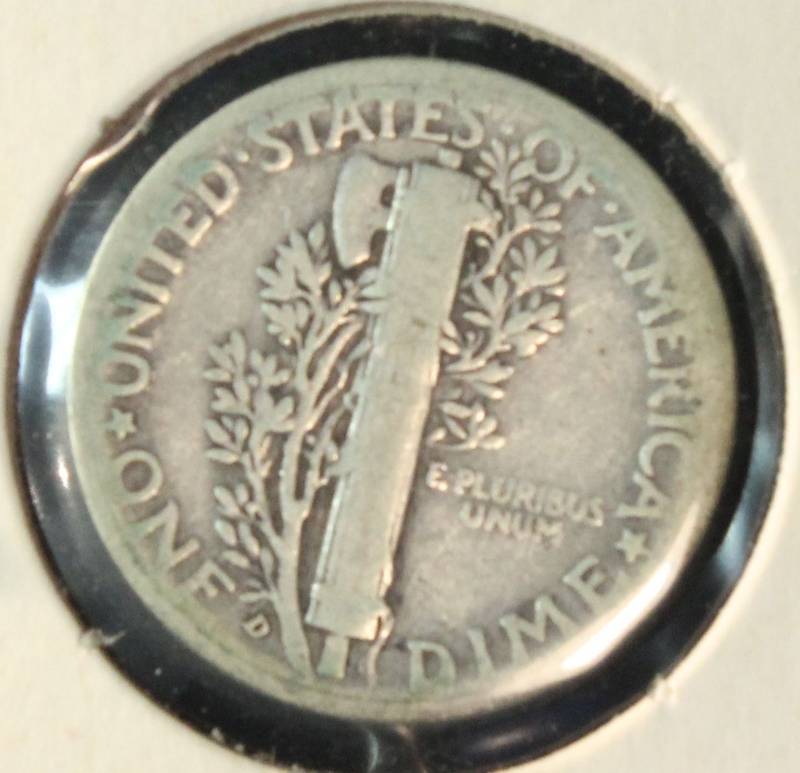 1936-D MERCURY SILVER DIME