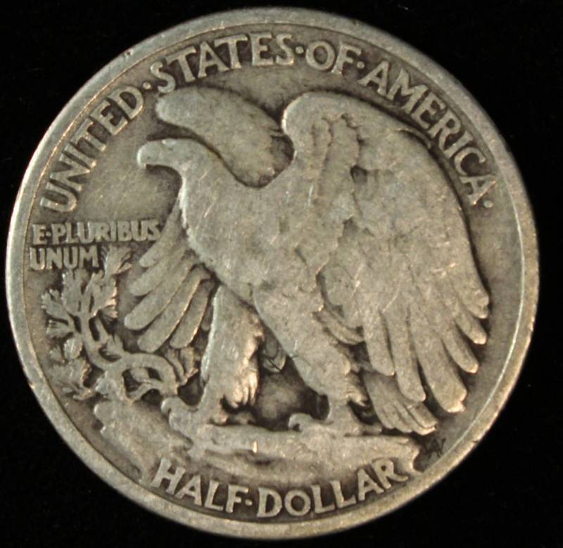 1937 WALKING LIBERTY SILVER HALF DOLLAR FINE