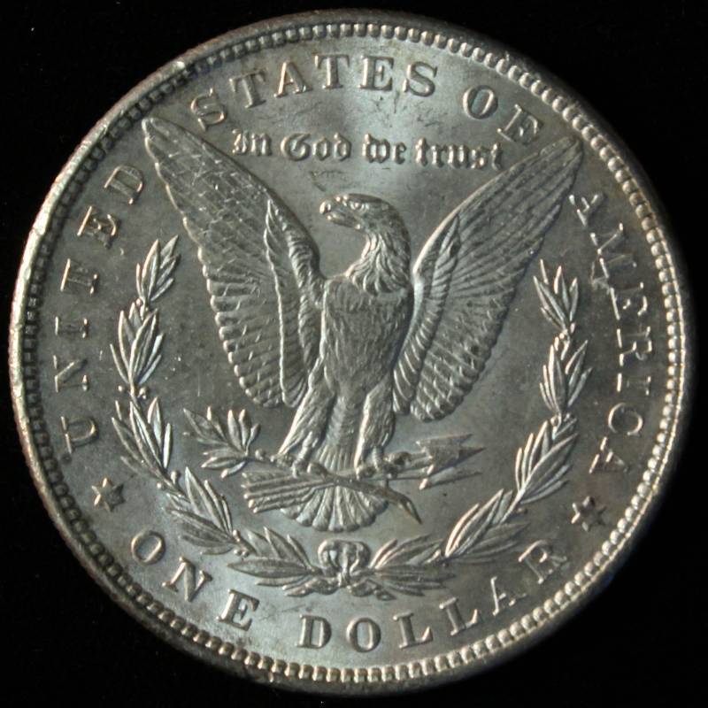 1889 MORGAN SILVER DOLLAR CHOICE AU UNC