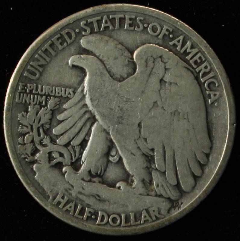 1939 WALKING LIBERTY SILVER HALF DOLLAR FINE