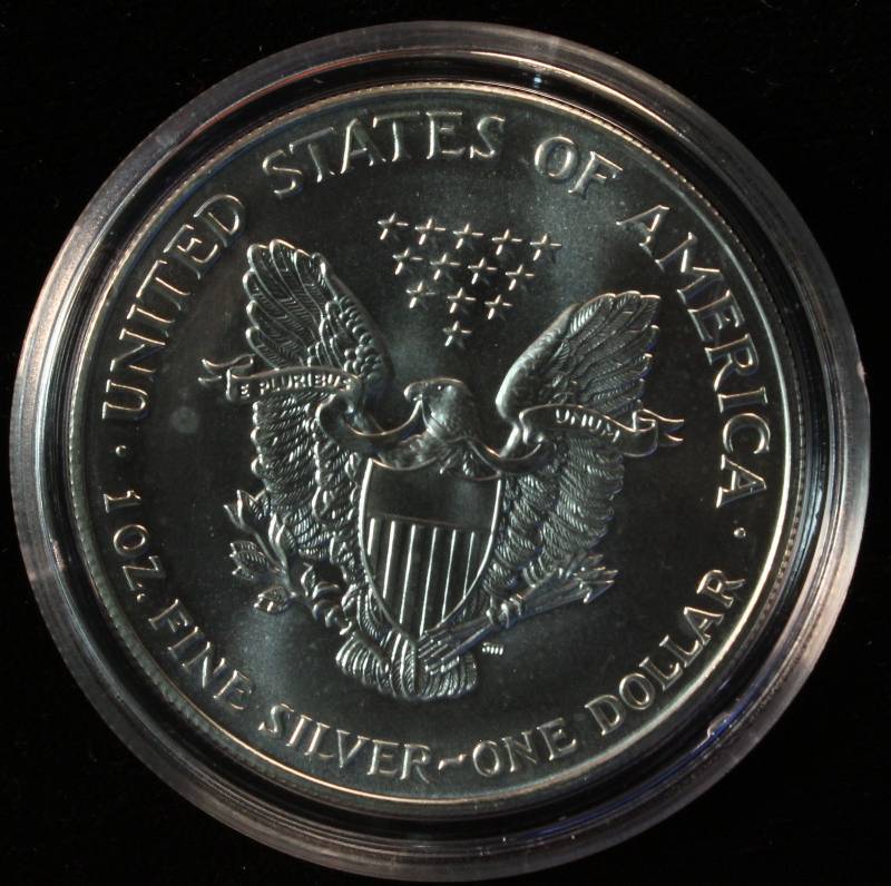 1994 AMERICAN SILVER EAGLE 1 TROY OZ. .999 FINE SILVER DOLLAR IN AIRTITE CAPSULE
