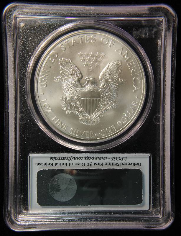 2013-S AMERICAN SILVER EAGLE .999 FINE SILVER 1 TROY Oz. PCGS MS69 FIRST STRIKE