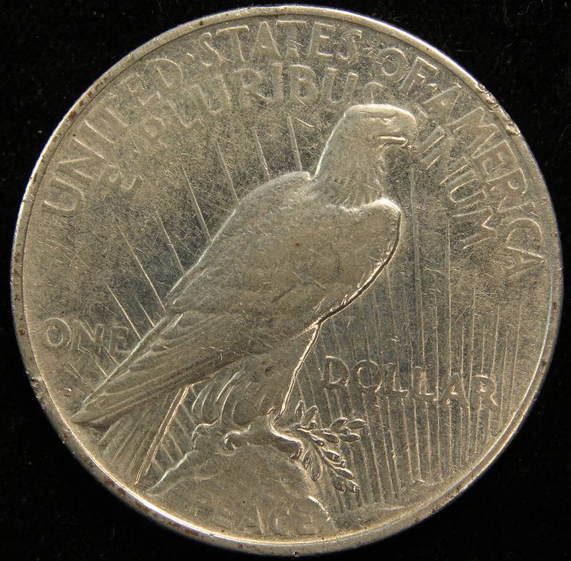 1922-D PEACE SILVER DOLLAR VF DETAILS CLEANED