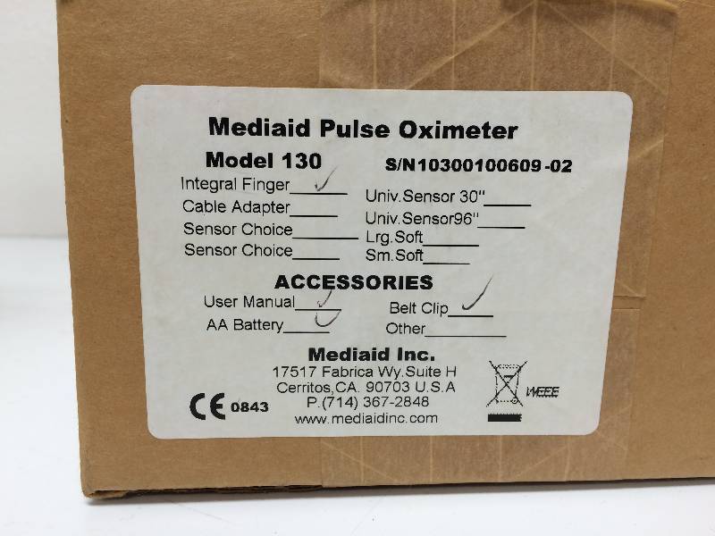 Mediaid Pulse Oximeter