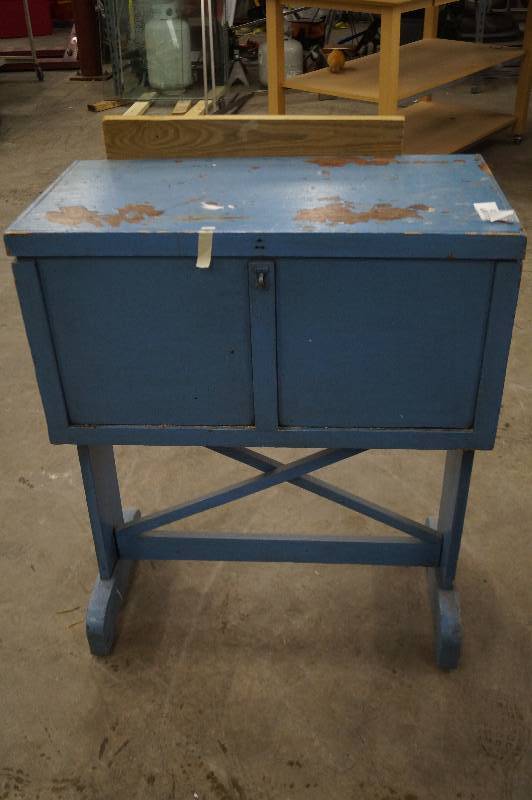 Wood Chest on Stand