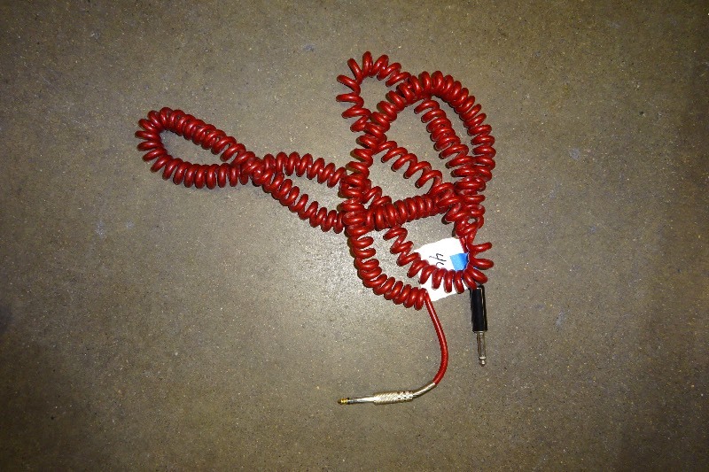 lot 44 image: Red Spiral instrument cable