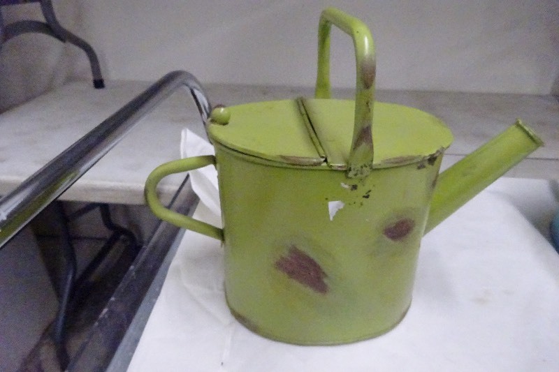 Rustic watering can