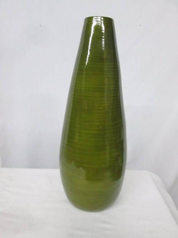 Green Bamboo Vase