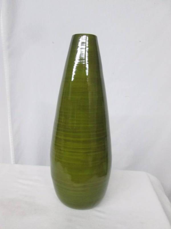 Green Bamboo Vase