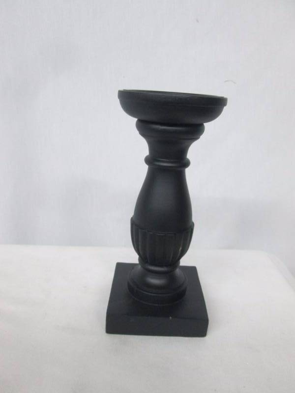 Black Pillar Candle Holder
