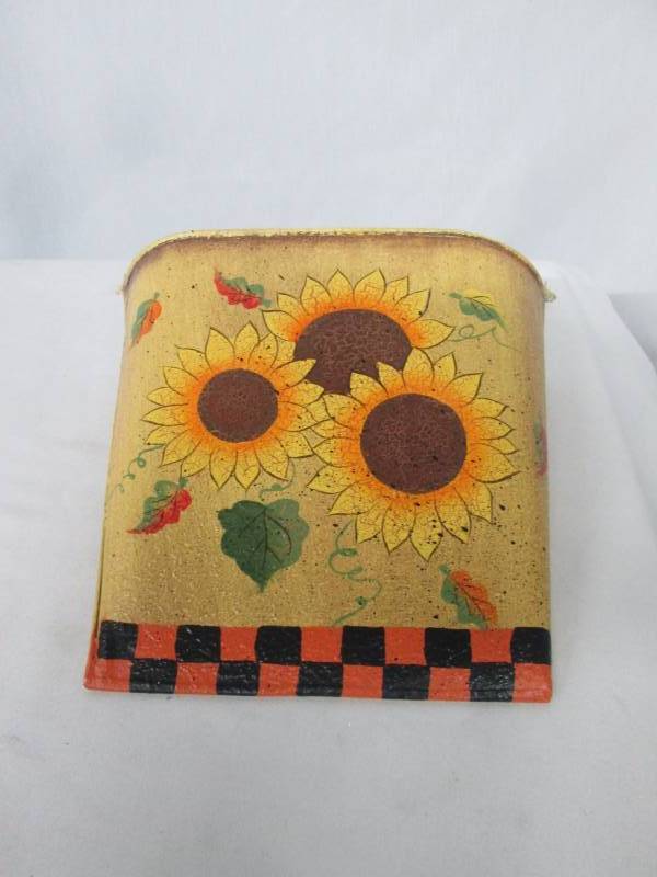 Sunflower Tin Decoration Basket