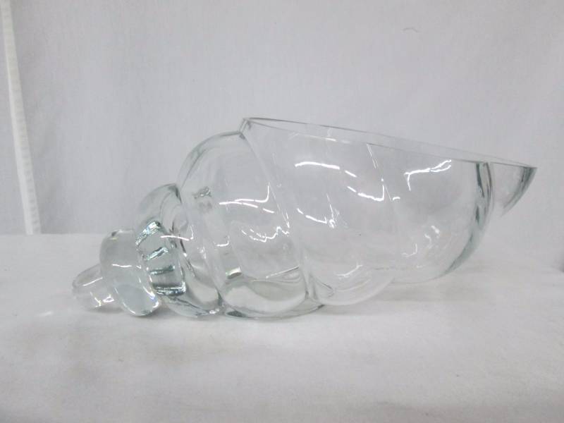 Hosley Glass Vase Shell