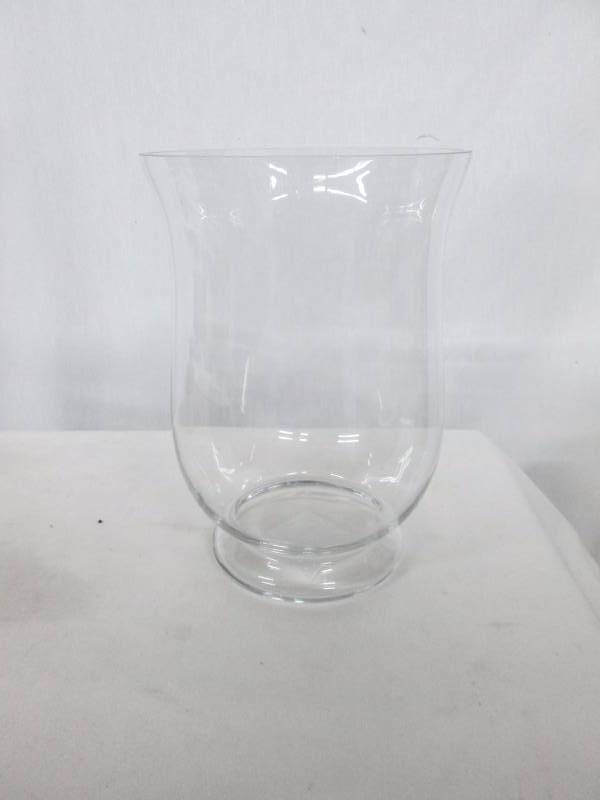 Hosley Curved Glass Candle Holder