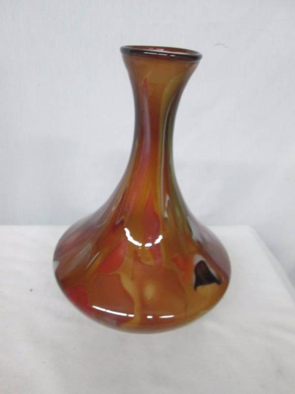 Multi-Colored Glass Vase