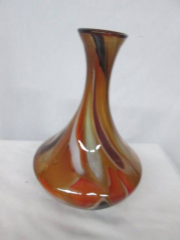 Multi-Colored Glass Vase