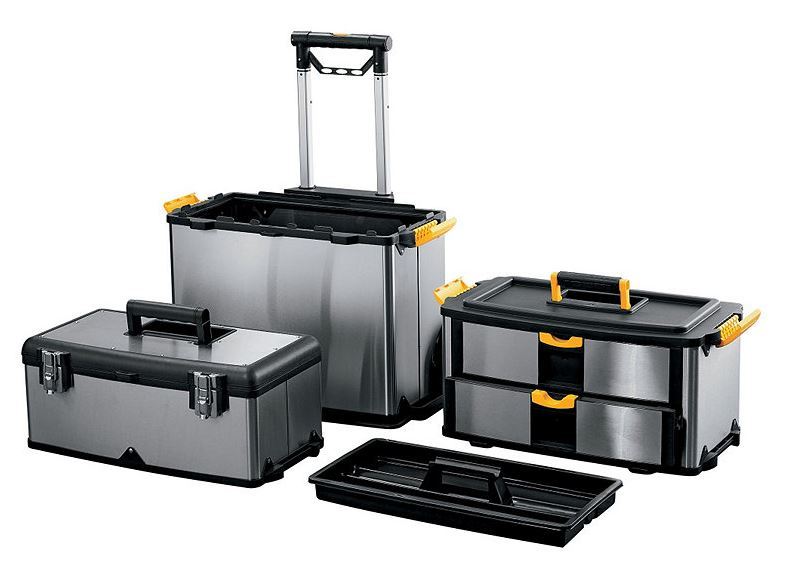 Master Craft� Stainless Steel Roller Tool Box