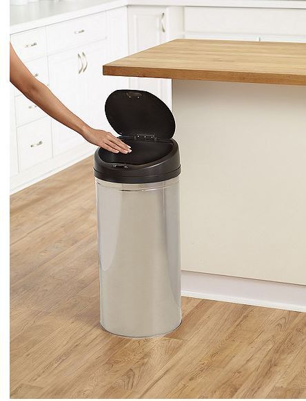 lot 41 image: alcove 13-Gallon Motion-Sensor Round Trash Can