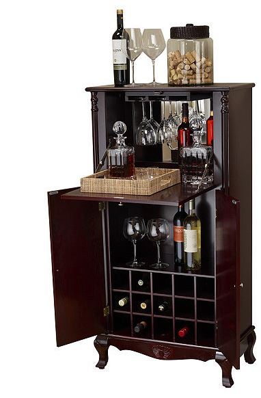 lot 140 image: alcove Wine Cabinet Cherry