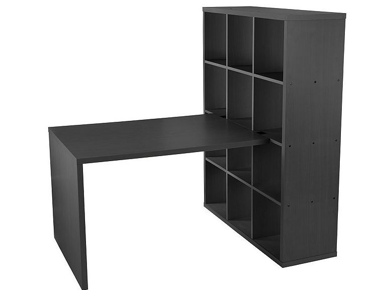lot 173 image: alcove Writing DeskBkshlf  Black